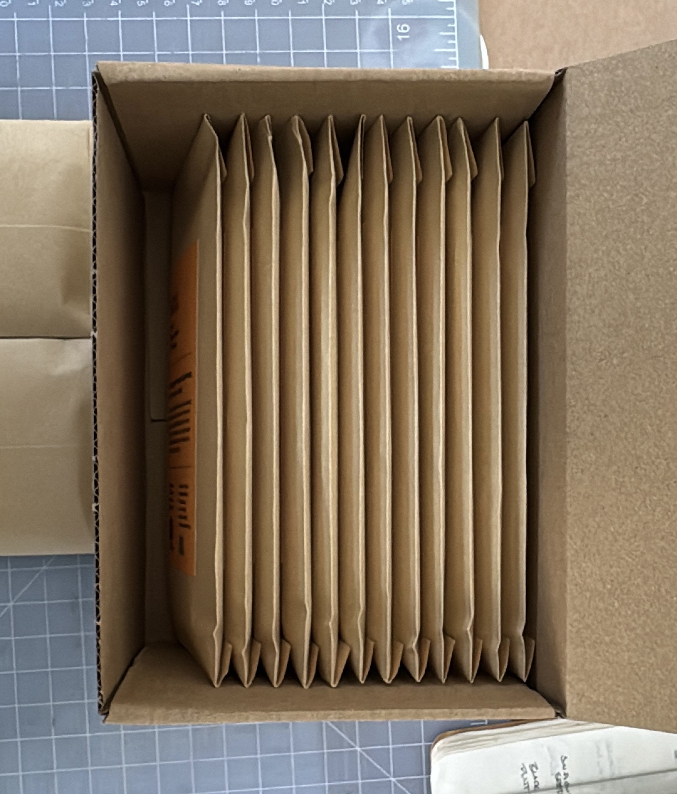 Bars of chocolate in biodegradable packaging