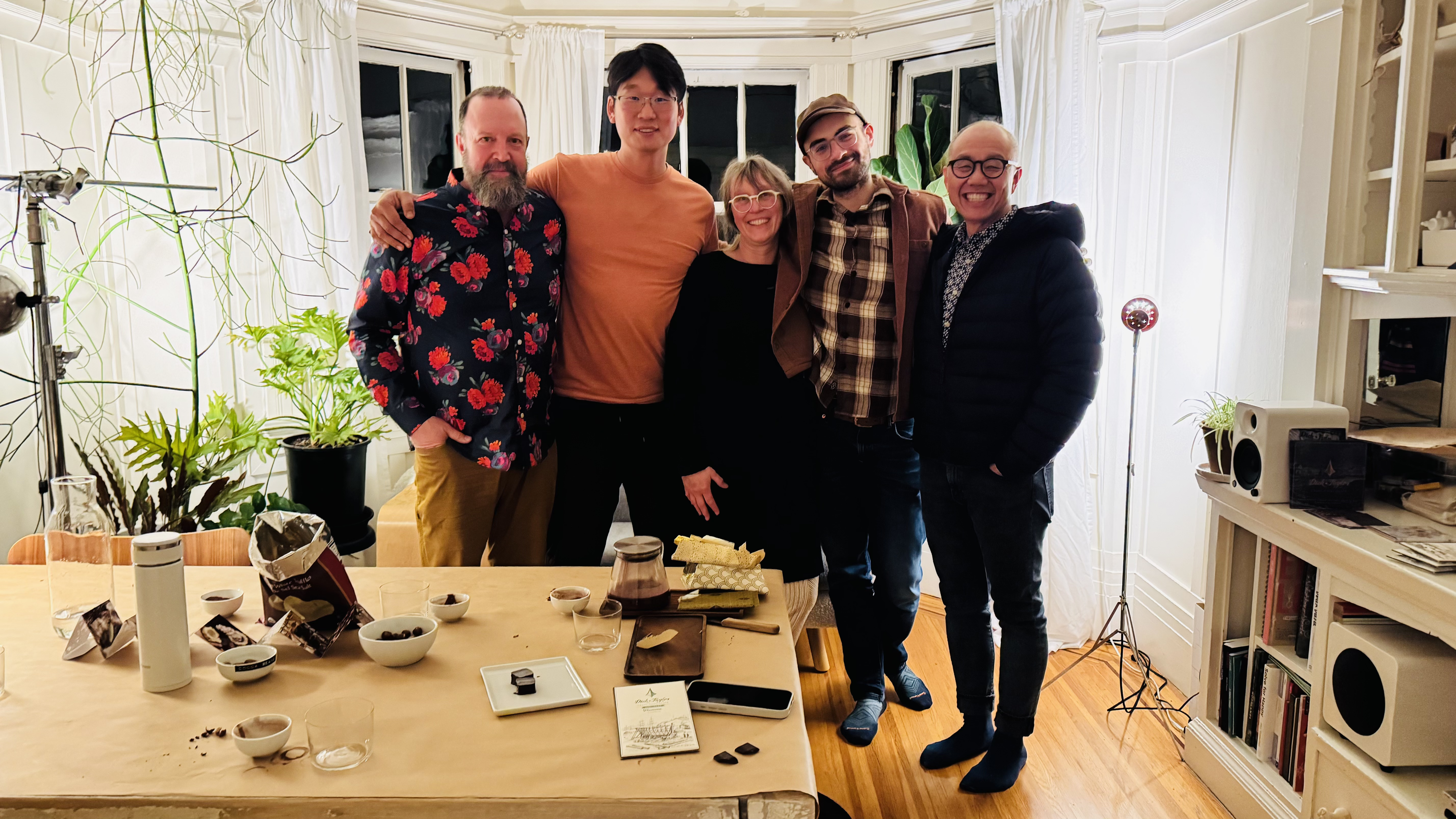 Kirsten leading a chocolate tasting session at Kiki's Cocoa