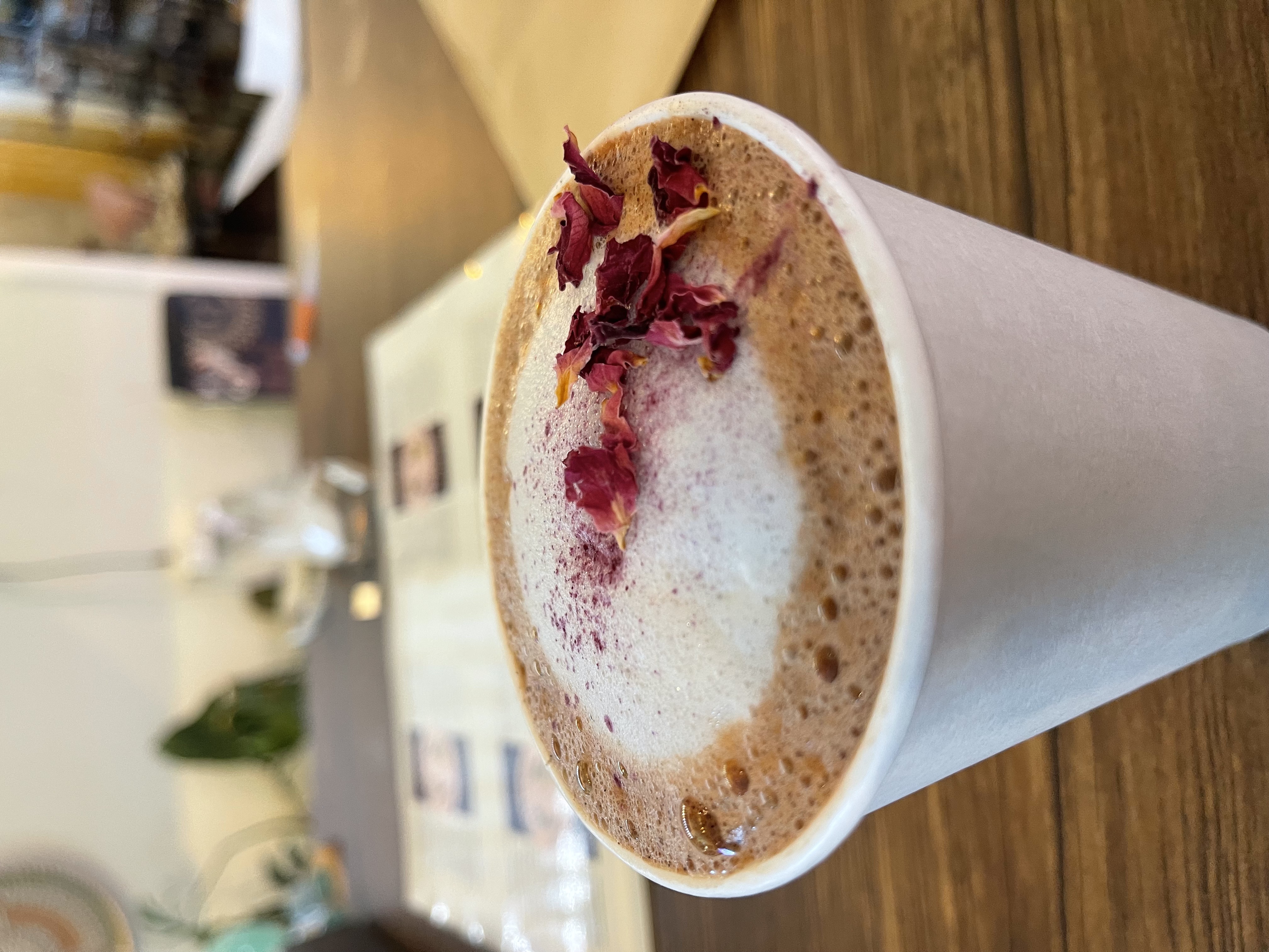 Cup of ceremonial cacao at Lumin Earth Apothecary