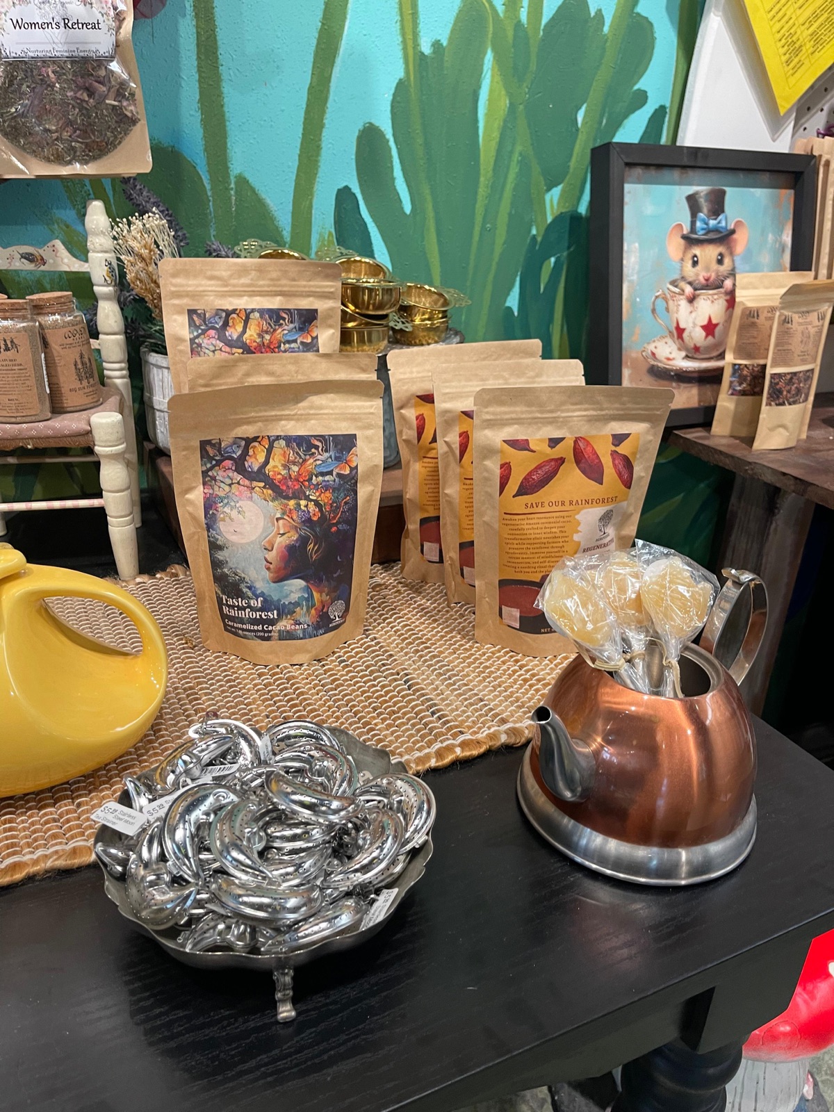 Close-up of Agroverse ceremonial cacao at Go Ask Alice