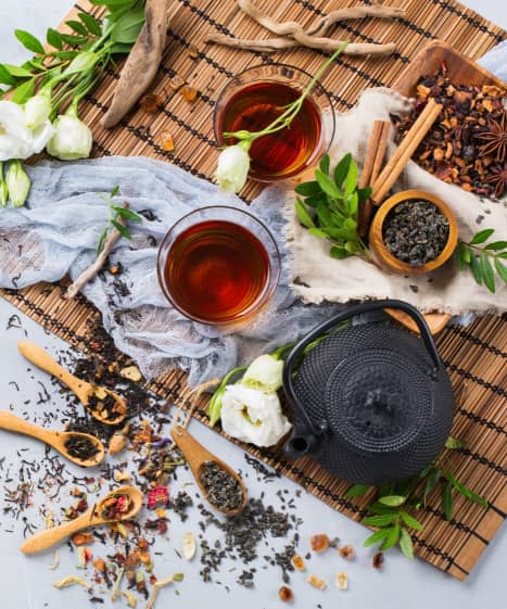 Premium loose-leaf teas and herbal blends